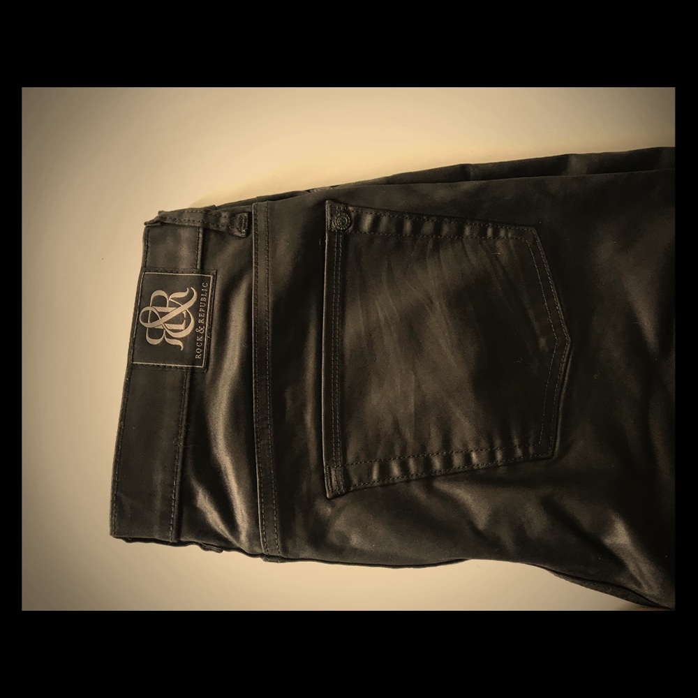 Rock and republic denim leather jeans, “Berlin” !!